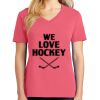 Cotton Women's V-neck Tee sing united test Thumbnail