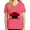 Cotton Women's V-neck Tee sing united test Thumbnail