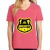 Cotton Women's V-neck Tee sing united test Thumbnail