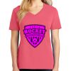 Cotton Women's V-neck Tee sing united test Thumbnail