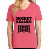 Cotton Women's V-neck Tee sing united test Thumbnail