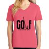 Cotton Women's V-neck Tee sing united test Thumbnail