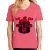 Cotton Women's V-neck Tee sing united test Thumbnail
