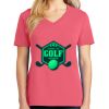 Cotton Women's V-neck Tee sing united test Thumbnail