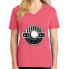 Cotton Women's V-neck Tee sing united test Thumbnail