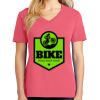 Cotton Women's V-neck Tee sing united test Thumbnail