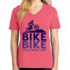 Cotton Women's V-neck Tee sing united test Thumbnail