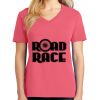 Cotton Women's V-neck Tee sing united test Thumbnail