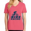 Cotton Women's V-neck Tee sing united test Thumbnail