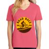 Cotton Women's V-neck Tee sing united test Thumbnail