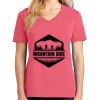 Cotton Women's V-neck Tee sing united test Thumbnail