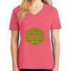 Cotton Women's V-neck Tee sing united test Thumbnail