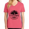 Cotton Women's V-neck Tee sing united test Thumbnail