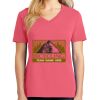 Cotton Women's V-neck Tee sing united test Thumbnail
