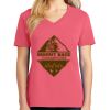 Cotton Women's V-neck Tee sing united test Thumbnail