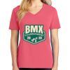 Cotton Women's V-neck Tee sing united test Thumbnail