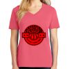 Cotton Women's V-neck Tee sing united test Thumbnail