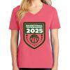 Cotton Women's V-neck Tee sing united test Thumbnail