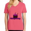 Cotton Women's V-neck Tee sing united test Thumbnail