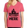 Cotton Women's V-neck Tee sing united test Thumbnail