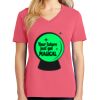Cotton Women's V-neck Tee sing united test Thumbnail
