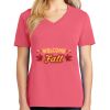 Cotton Women's V-neck Tee sing united test Thumbnail