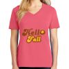 Cotton Women's V-neck Tee sing united test Thumbnail