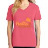Cotton Women's V-neck Tee sing united test Thumbnail