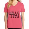 Cotton Women's V-neck Tee sing united test Thumbnail