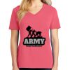 Cotton Women's V-neck Tee sing united test Thumbnail