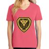 Cotton Women's V-neck Tee sing united test Thumbnail