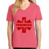 Cotton Women's V-neck Tee sing united test Thumbnail