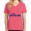 Cotton Women's V-neck Tee sing united test Thumbnail