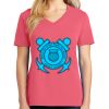 Cotton Women's V-neck Tee sing united test Thumbnail