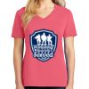 Cotton Women's V-neck Tee sing united test Thumbnail