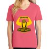 Cotton Women's V-neck Tee sing united test Thumbnail