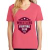 Cotton Women's V-neck Tee sing united test Thumbnail