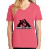 Cotton Women's V-neck Tee sing united test Thumbnail