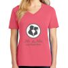 Cotton Women's V-neck Tee sing united test Thumbnail