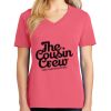 Cotton Women's V-neck Tee sing united test Thumbnail