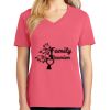 Cotton Women's V-neck Tee sing united test Thumbnail