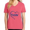Cotton Women's V-neck Tee sing united test Thumbnail