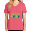 Cotton Women's V-neck Tee sing united test Thumbnail