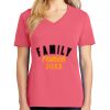 Cotton Women's V-neck Tee sing united test Thumbnail