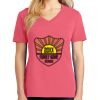 Cotton Women's V-neck Tee sing united test Thumbnail