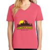 Cotton Women's V-neck Tee sing united test Thumbnail