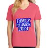Cotton Women's V-neck Tee sing united test Thumbnail