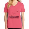 Cotton Women's V-neck Tee sing united test Thumbnail