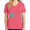 Cotton Women's V-neck Tee sing united test Thumbnail