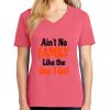 Cotton Women's V-neck Tee sing united test Thumbnail
